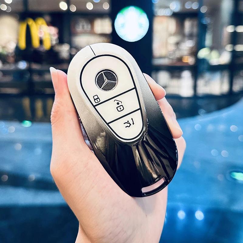 RPO5   Car Key Case Cover for Mercedes Benz 2022 C S Class W206 W223 S350 C260 C300 S400 S450 S500 Key Shell Protector