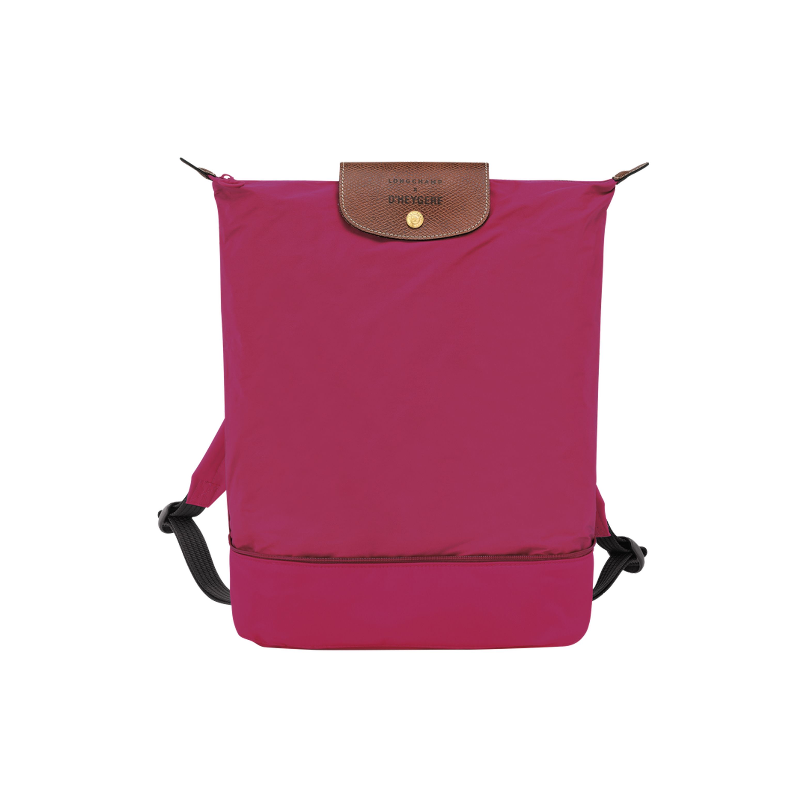 

Longchamp X Dheygere Collaboration Le Pliage X Dheygere Snap Zipper Closure Recycled Polyester Shoulder Crossbody Backpack Women Backpack 10181SD3C88 Pink