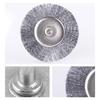 30Pcs Wire Wheel Brushes 3mm Shank Remove Burrs Rust Metal Non-metal Surface Polishing Derusting