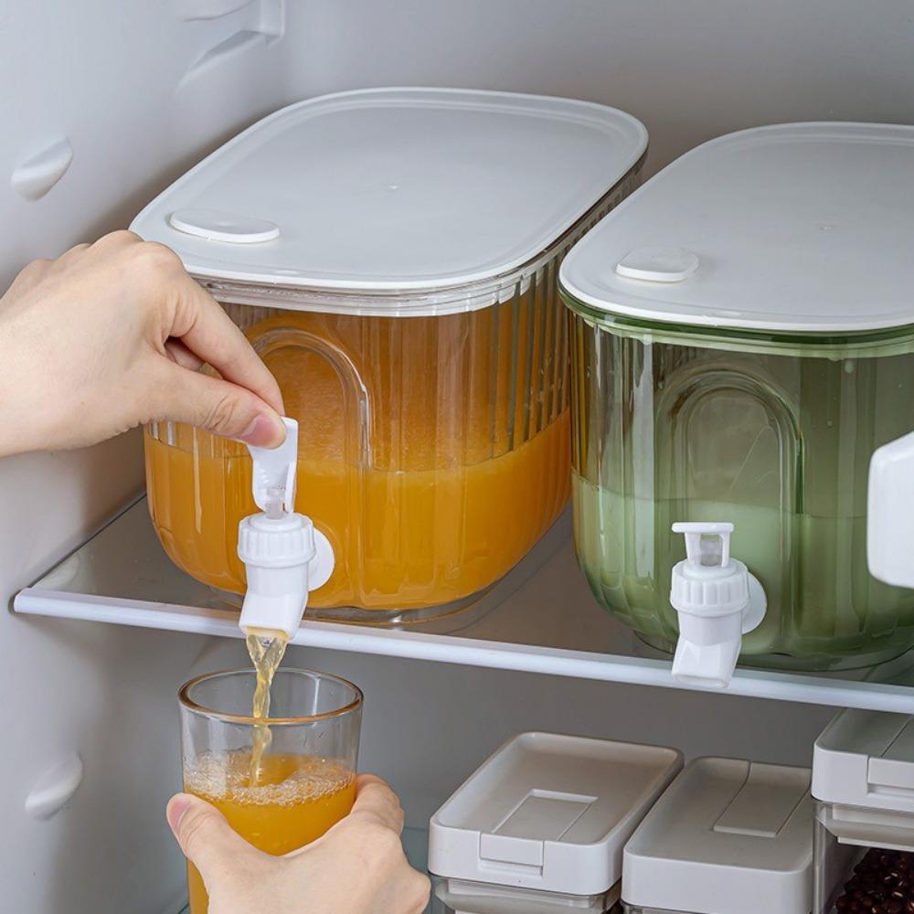 with Faucet Kettle Cold Water Bottle High-capacity Fridge Can for Drink Drinkware