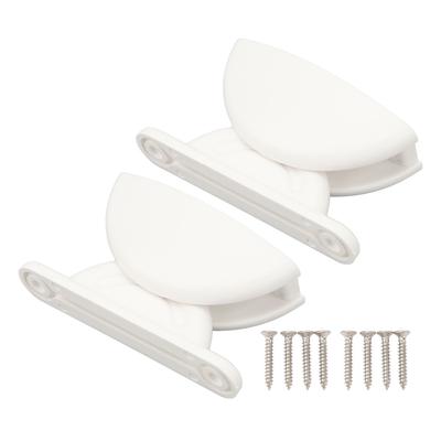 RV Door Retainer Kit Arc Shape Nylon Door Stop Retaining Catch Holder for Camper Trailer Motorhome White