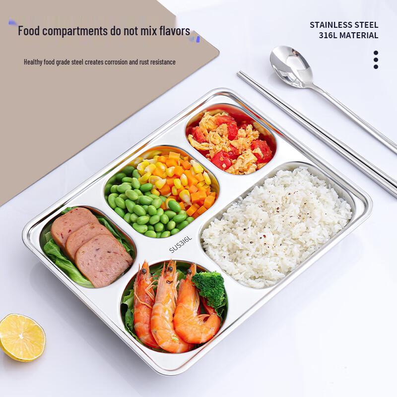 NAIJIANG Food Grade Divided Stainless Steel Tray