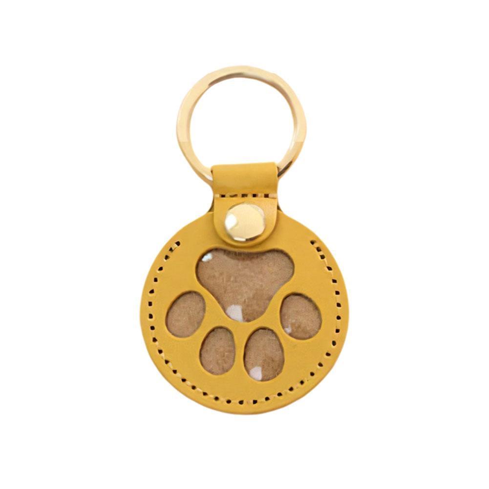 1Pcs Japanese Style Pet Hair Storage Leather Case Cat And Dog Commemorative Key Pendant DIY Name ID Card Creative