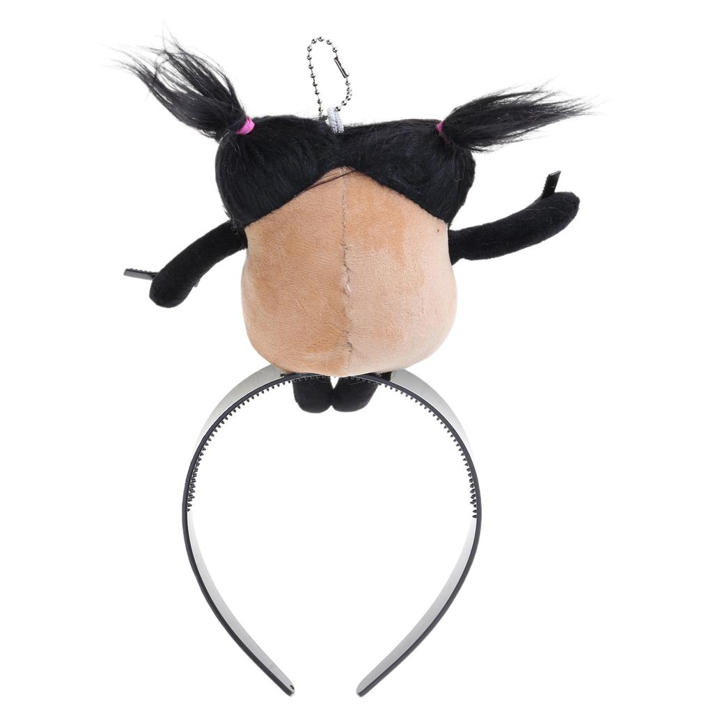 Cute Cartoon Doll Headband Funny Braided Doll Hairband Hair Hoop Hairpin Perfect for Party Cosplay Headdress Jewelry