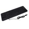 Small Wired Keyboard Multifunctional Zero Latency Quiet Round Keys Compact USB Laptop Keyboard