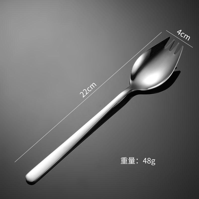 

Вилка и ложка для салата Ruyi из нержавеющей стали 304, интегрированные нож и вилка особой формы, западная столовая посуда с титановым покрытием, красочные подарки для отелей