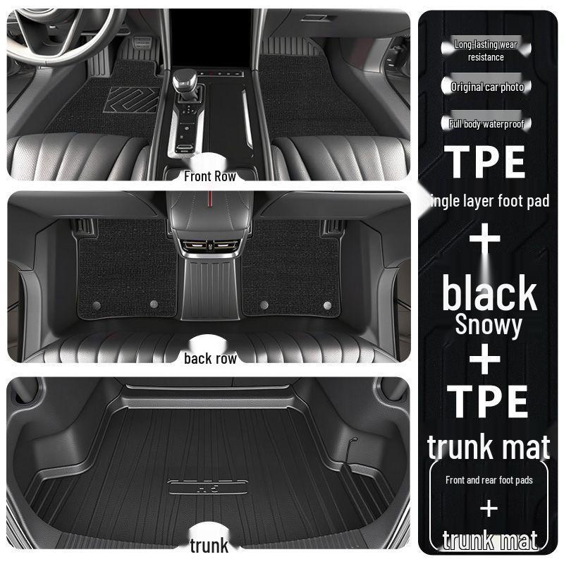 Hongqi H6 2023-2025 Full Coverage TPE Floor Mats - Interior Car Decor Accessories
