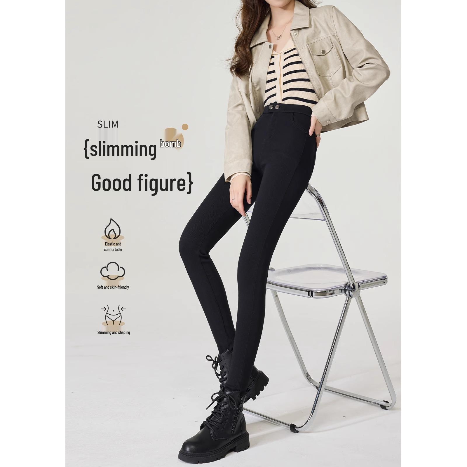 

2025 Женские Утягивающие Леггинсы с Высокой Посадкой - Весенне-Осенние Эластичные Брюки-Карандаш 2XL suitable for 126-135 lbs