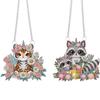 2pcs Animal 2D/Flat DIY Special Shape Rhinestone Diamond Art Window Pendants Diamond Painting Set DIY Home Decor Hanging Charm