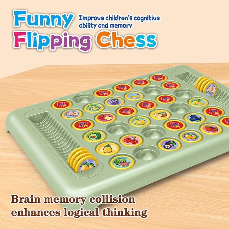 Children'S Flip Chess Music Two-Player Battle Memory Game To Touch Puzzle Brain Concentration Training Toy