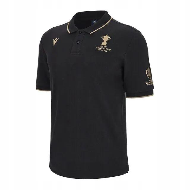Y8155 Macron Polo RWC M22 France Capsule Homme Men's Polo Shirt L