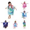 Kids Hooded Robes Bath Towel Super Absorbent Beach Shawl Boy Girl Swim Cartoon