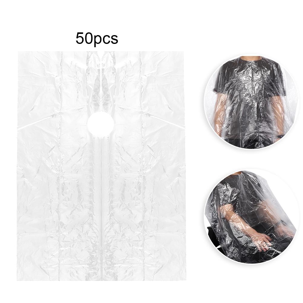 50pcs Disposable Hair Cutting Dyeing Apron Waterproof Hairdressing Gown Cape 92 x 130cm