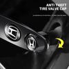 New 4Pcs Car Wheel Tire Valve Caps Air Stem Covers Accessories For Honda Civic Jazz Accord Pilot Passport Stepwgn CRV BRV HRV cwvc57