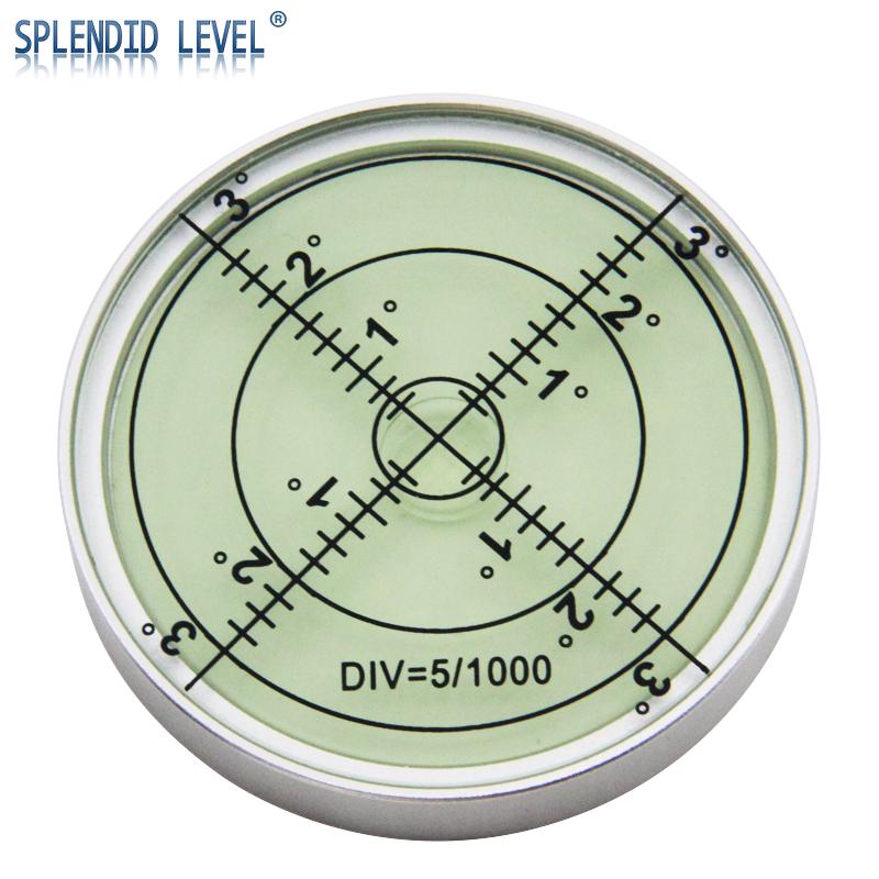 Level 6010 High Precision Magnetic Round Spirit Bubble - 15 Arcseconds Portable Horizontal Level