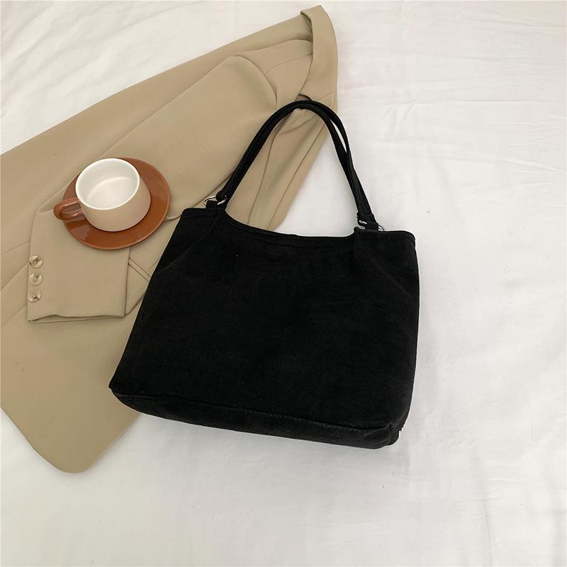 Hasp Pu Ladies Shoulder Bags Rhinestone Design Sewing Thread Bags for Women New Fashion Underarm Shopper Totes CLE