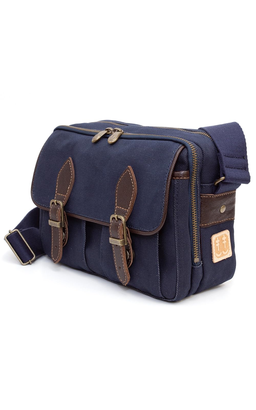 

creare Kiki Мужская сумка через плечо, Легкая, Сделано в Японии, Стиль кимоно, Канвас Курасики, окрашенный индиго и хурмой, Многофункциональная