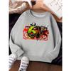 Unisex Kids Crewneck Sweatshirt For Over 4 Years Old Boys Girls Hip Hop Graffiti Radio Cap Chain Number 67 Print Long Sleeve Pullover For 4-12 Kids