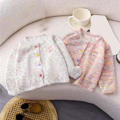 Maglione lavorato a maglia caldo cardigan giacca top per bambini piccoli ragazza ragazzo stampa cartone animato