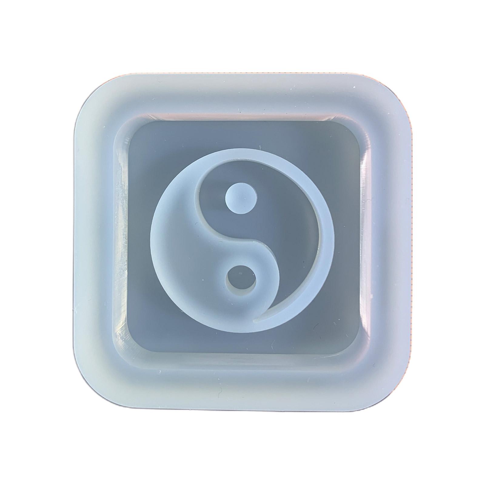 

Форма для шейкера из смолы «сделай сам», зыбучие пески, литье, эпоксидная силиконовая форма, эпоксидная смола, формы для ювелирных изделий, форма для подвесок в форме тай-чи, форма для подвесок B