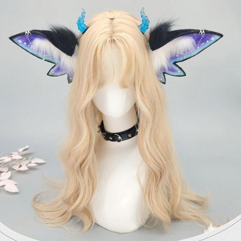 Cosplay Animal Ears Headband for Halloween Party and Role Playing Event Fashion Hair Accesories with Adjustable Fit
