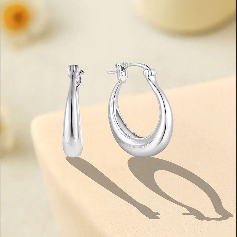 S925 Sterling Silver Water Drop Earrings - Luxury Studs & Hoops S925 Silver