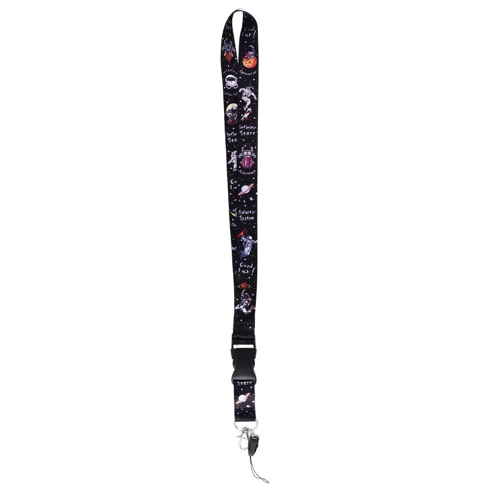 Ring Holder Mobile Phone Strap Outer Space Neck Straps Astronauts Lanyard Stars Pattern Hang Ropes