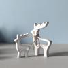 Reindeer Figurine Silicone Mold Christmas Candle Silicone Mould for Epoxy Resin Making Candle Soap Festival Decoration