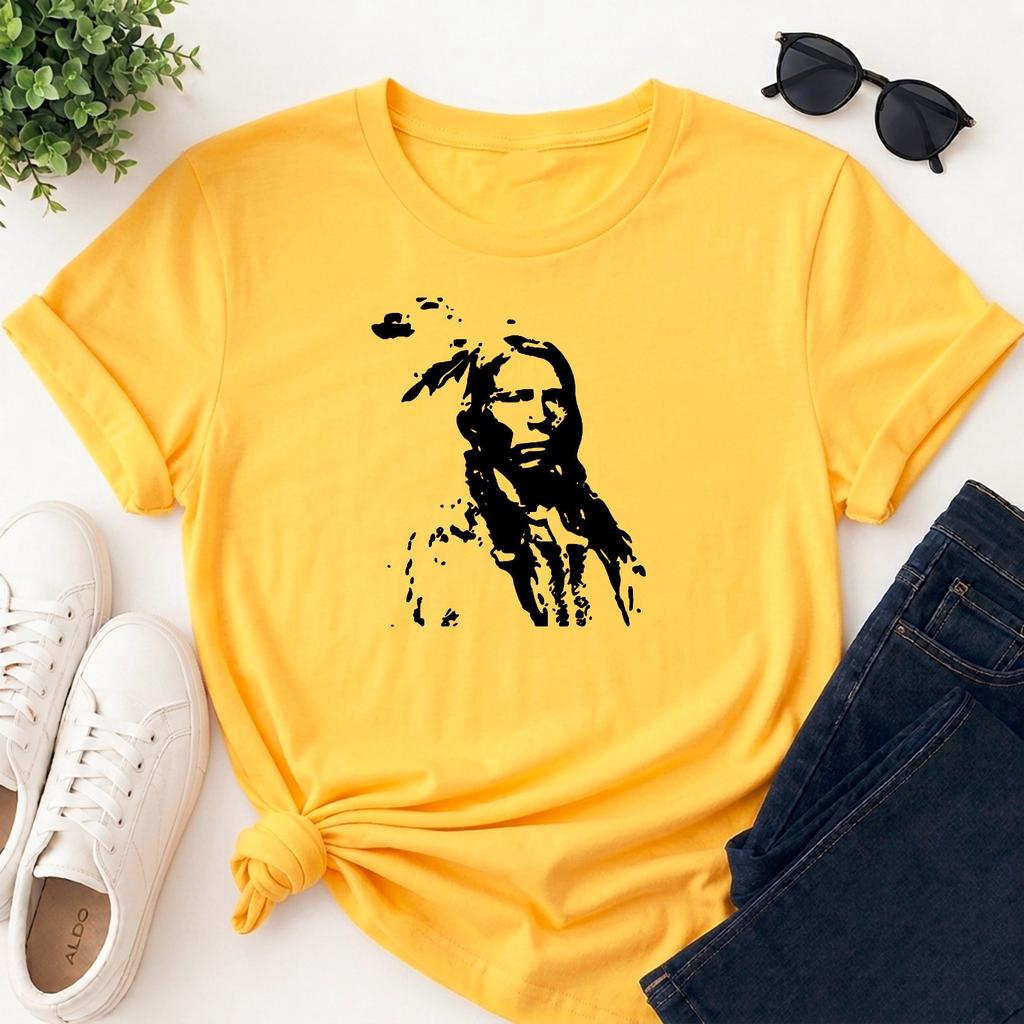 Southwestern Tribal T Shirt Warrior History Native Style Printed Unisex Tee