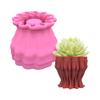 Succulents Flower Pot Resin Silicone Mold Suitable for Diy Garden Concrete Flower Pot Candle Holder Crafts Home Decor