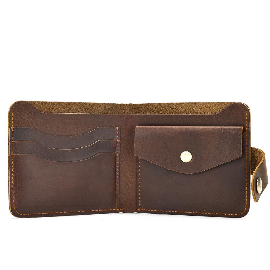 Multifunktionale Geldbörse aus echtem Leder, Geldbörse mit mehreren Fächern, Kartenetui, Tasche mit hochwertiger Haptik, Geldbörsentasche