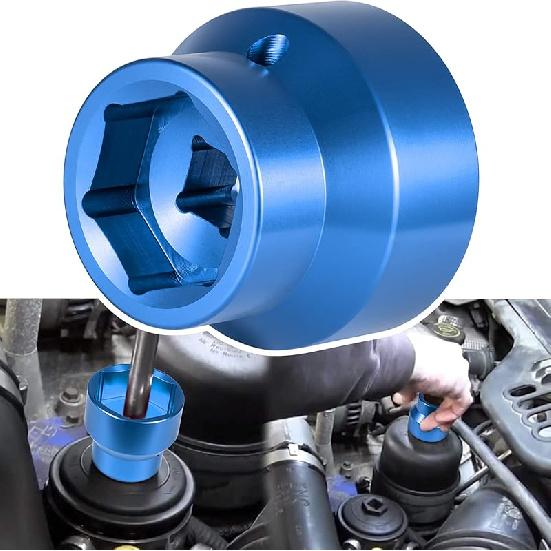 Fuel Filter/Oil Filter Socket 24Mm / 36Mm Reversible Fuel Filter Cap Remover And Taller Assistant For 2003-2010 6.0L / 6.4L Ford Powerstroke Diesel