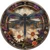 Round Tin Sign Sunflowers 20cm