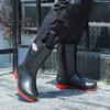 New Men's Medium Tube Waterproof Shoes, Rain Shoes, Non-slip Rain Boots, Rubber Shoes, Foot Cover, Casual Direct Sale