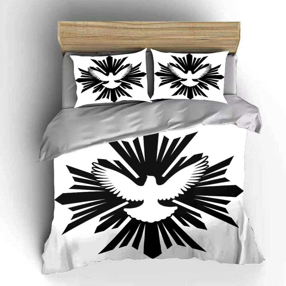 White Dove, Radiant Beams. Bedding Sets Duvet Cover Sets Duvet Covers Pillowcases(1*Duvet Cover 2*Pillowcases Without Duvet Insert)