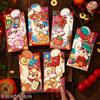 6Pcs 2026 Horse Year Cartoon  Year Red Packet Lucky Red Envelope Creative Spring Festival Birthday Wedding Lucky Money Pouch