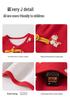 Girls' Red Festive New Year Sleeveless Vest - Spring/Autumn Infant Cape Jacket