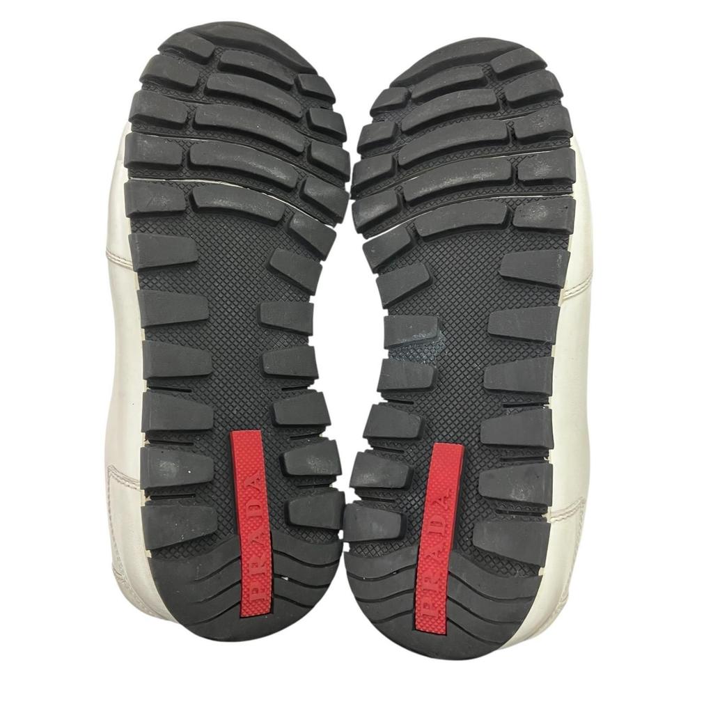 Used 186000 PRADA Slip-ons 3S 5934 37 1/2 White