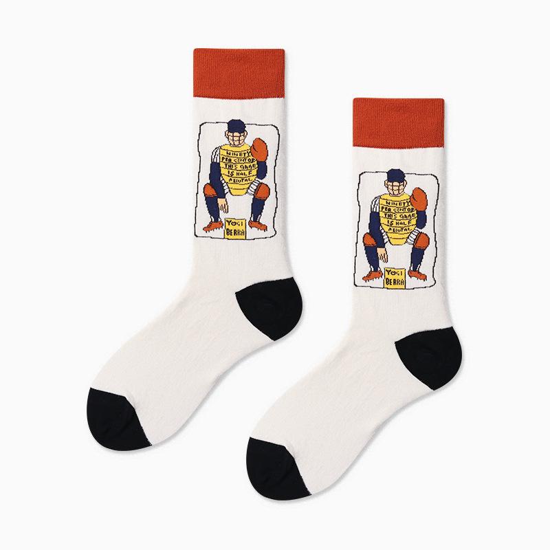 Autumn/Winter Couples Skateboard Sox Creative Abstract Art Harajuku Hip Hop Streets Tide Socks Colorful Funny Socks Skarpetki