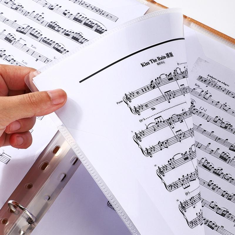 Paper Document Storage Folder Music Sheet File Holder Home School Office Supplies Piano Score Folder A4 Size 40 Pockets