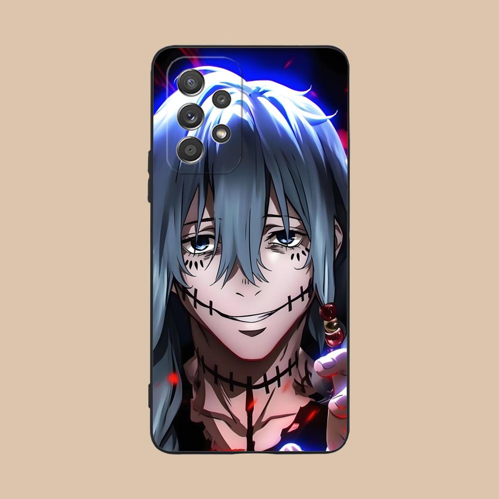 JJK Mahito Phone Case for Samsung Galaxy M55 54 42 35 34 33 32 23 22 15 14 13 12 F55 5G Soft TPU Shockproof Cover