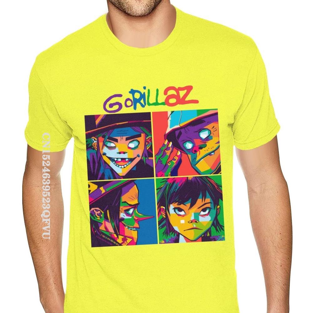 Tricouri Gorillaz de calitate, tricou pentru bărbați, mărime mare, tricouri negre, fitness, tricouri normale, vânzare fierbinte, tricouri din bumbac pentru bărbați