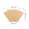 PATIKIL 1-2 Cup Cone Coffee Paper Filter Brown Paper 125 X 50 X 80 Mm Disposable Pour Over Drip Brew for Cafe Office Home Natural Brown 200 Pieces