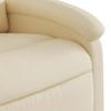 Electric Massage Recliner with Rising Function Cream Fabric