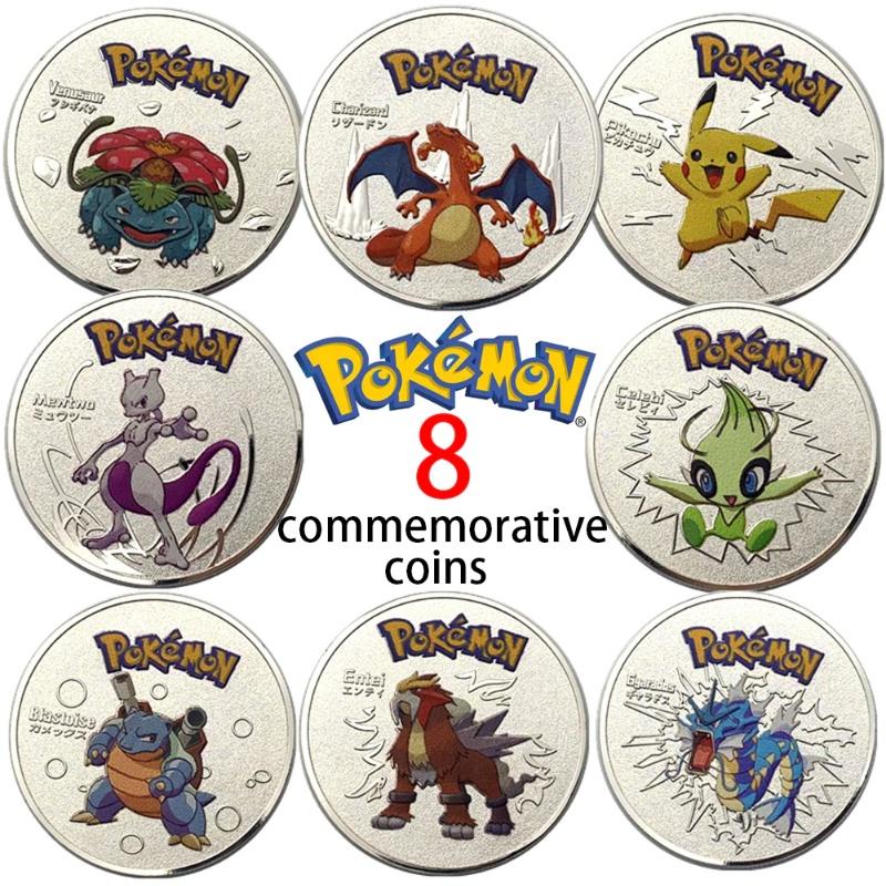Pokemon Anime Gold Coin Game Commemorative Coin Pikachu Collection- Cute Decorative Piece