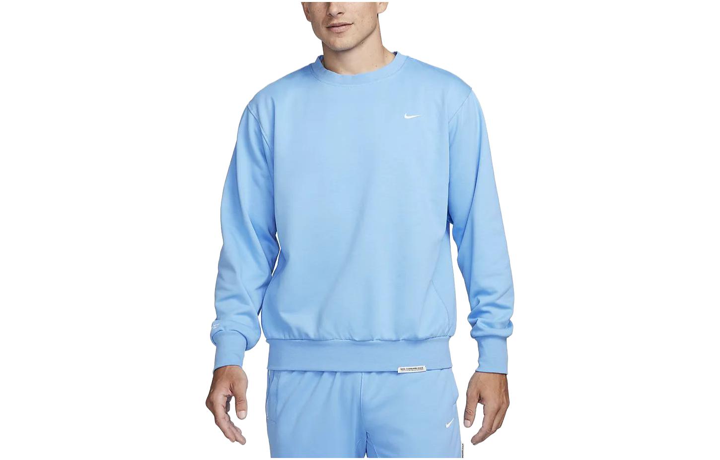 Nike Sweatshirts Men s University Blue Crew Neck Moderate Regular DQ5821-412 M