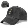 Three Wise Monkeys Baseball Cap Vintage Distressed Denim Monkey Animal Snapback Cap Unisex Outdoor Workouts Caps Hat