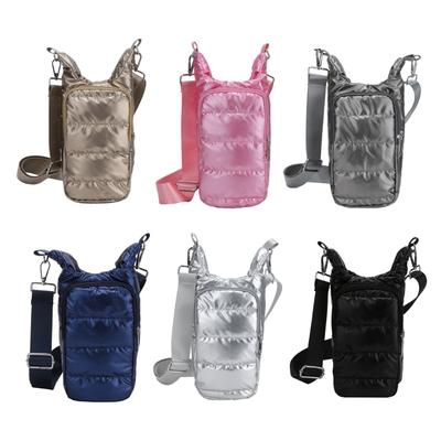 Original Hydrobags Quilted Water Bottle Holder with Strap Bottle Carriers Slings Bag Crossbody Bag with Pockets Gifts