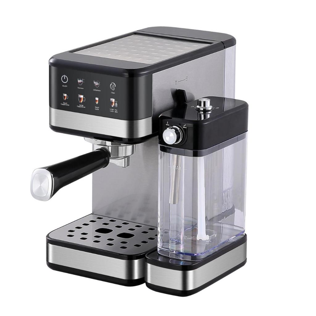 Intelligente italienische Espresso- und Cappuccino-Maschine mit Hochdruckextraktion und integriertem Milchaufschäumer