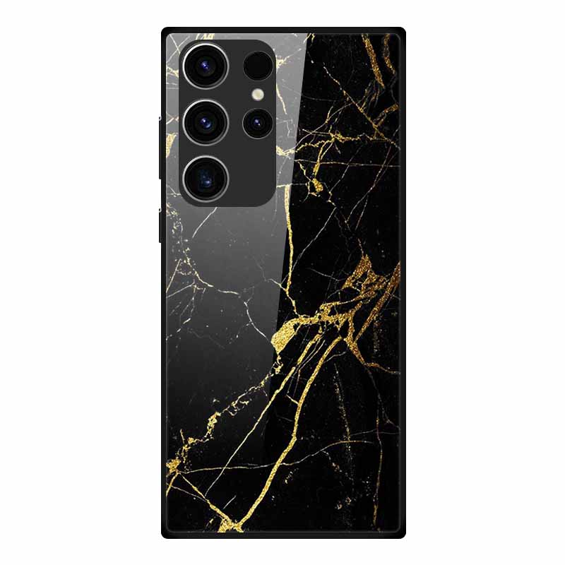 Phone Case For Samsung S23 Ultra Back Cover Case Tempered Glass Soft Funda For Samsung Galaxy S23 Plus Case S 23 + Ultra Coque